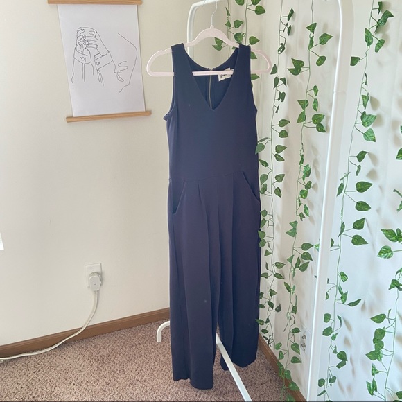 Pact Pants - PACT Black sleeveless Jumpsuit M